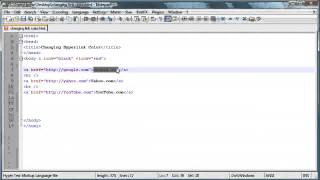 HTML Tutorial 8 Changing Hyperlink Colors