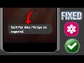 Cara Memperbaiki Tidak dapat memutar video. Jenis file tidak didukung di Galeri