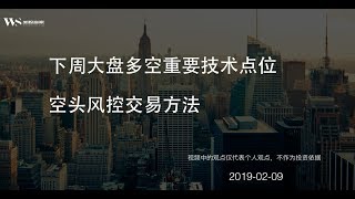 美股赢家20190209 下周大盘多空重要技术点位、空头风控交易方法