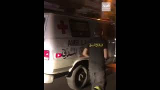 في ظل أزمة الوقود.. سيارة إسعاف في لبنان نفد وقودها