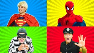 The Superman And Policeman Song + MORE | Action Songs for Kids | Superheroes | Kids Songs | BalaLand