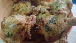 कुरकुरीत पालक भजी | Spinach Pakoda | Kolhapur Street Food