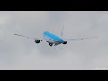 4k klm boeing 777 take off with full throttle power engine sound ge90