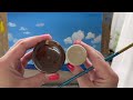 palm tree beach painting acrylic painting tutorial