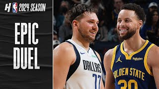 Steph Curry vs Luka Doncic EPIC PG DUEL 🔥 FULL Highlights