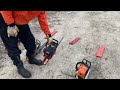 cold start comparison echo cs 800p husqvarna 562xp jonsered 2245 stihl 180 chainsaw starting how to