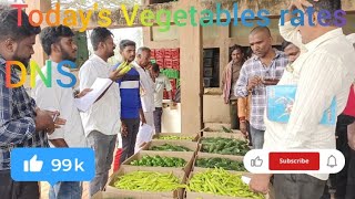 Today's Vegetables rates at DNS Mandi, Kolar Karnataka 28 November 24 🥒🫑🍆🌶️🥕🌽🍠🥭🫘🍉🧅🥬🍅🥦