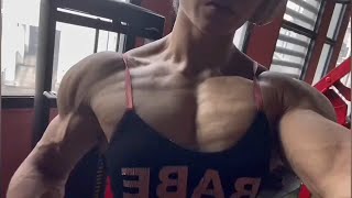 Muscular And Shredded Female Bodybulders Flexing And Training Compilation