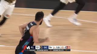 Mitch McCarron Posts 12 points & 12 rebounds vs. Brisbane Bullets