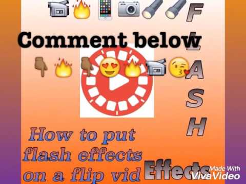 How to put a flash effect on a flipagram vid How to put a flash effect on a flipagram vid