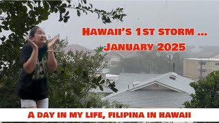 Hawaii’s 1st Storm January 2025 | A day in the Life of a Filipina in Hawaii