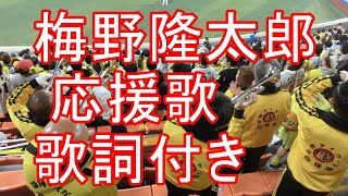 梅野隆太郎 応援歌 歌詞付 阪神タイガース