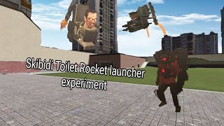 Skibiditoilet Vs Cameraman Tv man Speaker Man | Skibiditoilet Rocket launcher experiment