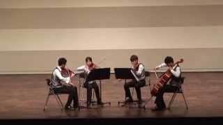 新莊國中103學年度全國學生音樂比賽 弦樂四重奏自選曲 Grieg String Quartet No 1 4th Mvt