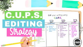 Editing your writing using C.U.P.S.