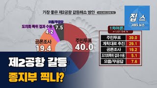 제2공항 갈등 종지부 찍나?