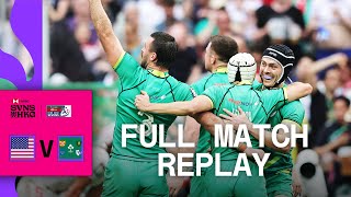 A HATTRICK TRY for the Golden Point! | USA v Ireland | HONG KONG HSBC SVNS | Full Match Replay