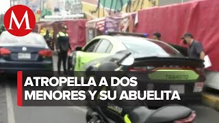 Automovilista atropella a tres personas en Eje Central