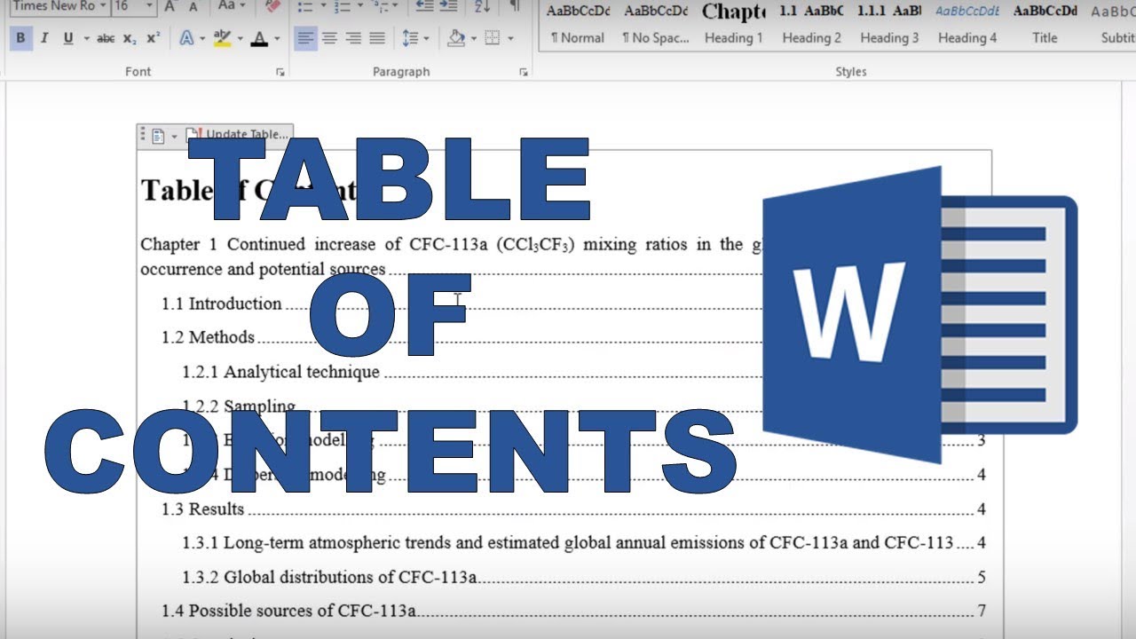 Create Table Of Contents In Word Cabinets Matttroy Create Table Of Contents In Word Cabinets Matttroy