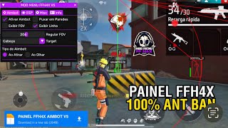 PAINEL MOD MENU!👻XIT FFH4X PURO IPHONE/ANDROID HEADTRICK 100% HS✅☠️ipa antban regedit mobile gratis