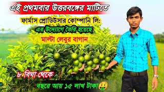 এই প্রথমবার Bakshirhat Dairy & Ago Farmer Producer Company উওরবঙ্গের মাটিতে মাল্টা চাষ করে দেখালেন।