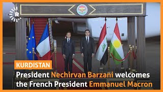 President Nechirvan Barzani welcomes the French President Emmanuel Macron on Sunday