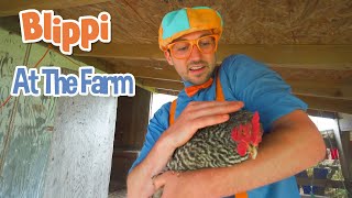 Blippi Learns About Farm Animals | Learning Animals For Kids | Moonbug Kids