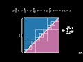 geometric series sum of powers of 1 3 visual proof