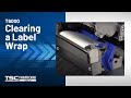 Printronix Auto ID T6000 Printer: Clearing a Label Wrap