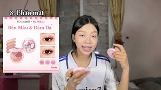 [ makeup ] makeup full bộ của nhà Focallure với tớ nhaa | tone cam đào cho da trung tính