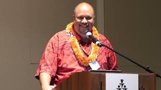 HSTA President Osa Tui, Jr. at the HSTA's Start of the Year Conference