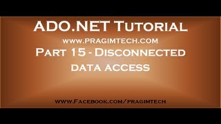 Part 15   Disconnected data access in asp net