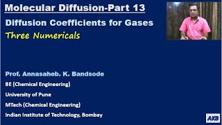 Molecular Diffusion in Fluids Part 13: Estimation of Diffusion Coefficients for Gases.