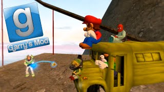 Garry's Mod Sandbox Fun - Banana Bus Fail, Bungee Jumping, Frogs (Gmod Funny Moments)