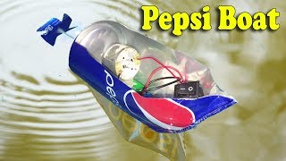 How To Make Pepsi Boat Toy Using DC Motor DIY at Home - Life Hacks