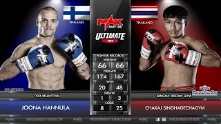 [THAILAND VS FINLAND]M1 ฉกาจ สิงหเดชายิม VS ACADEMY SHAHO GHEISARIAN |MAX MUAY THAI  (22-12-2019)