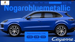 2024 Porsche Cayenne Paint to Sample Colors and Codes