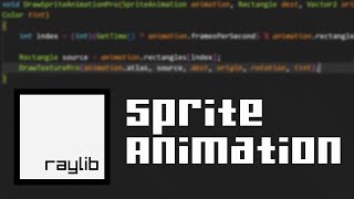 Sprite Animation in raylib
