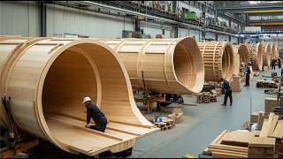 Inside Wooden Factory: Mass Production Process Of Wooden Kitchenware \u0026 Tableware