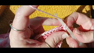 Pt.2 Single Crochet C2C washcloth.. the Decrease