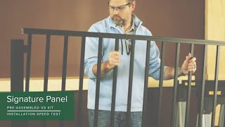 Trex Signature Aluminum Railing Panel Vs. Kit Speed Test | Trex