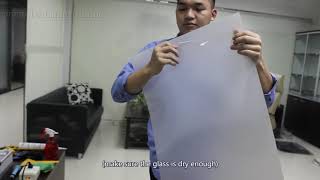 How to install PDLC switchable film