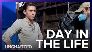 Day In The Life with Tom Holland | Uncharted Movie