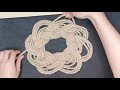 制作麻绳编织餐垫 2 how to make jute rope placemat diy easily at home 2 【diy ／home decor ideas】 diy