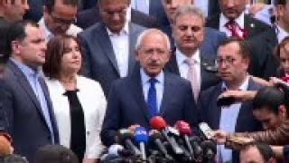 Opposition CHP leader Kilicdaroglu votes