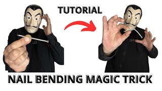 Tutorial Nail Bending Magic Trick 🎩🪄 #tricks #magic #trending #viral #viralvideo #trend #tutorial