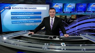 Video: Elevated fire danger Saturday afternoon, cold temps expected tonight