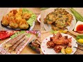 马来西亚～4款煎炸小吃【炸云吞，炸菜饼，五香卤肉，峇拉煎炸鸡翅】