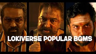 LokiVerse Popular BGMs - Vikram/Kaithi|Kamal H|Lokesh K|Karthi|Fahad F|Vijay S|Suriya|Arjun D|Anukul