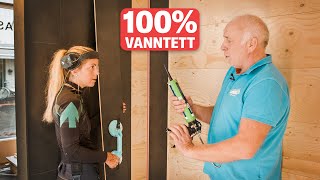 Katarina og Kjell Tester Fibo's Baderomspanel